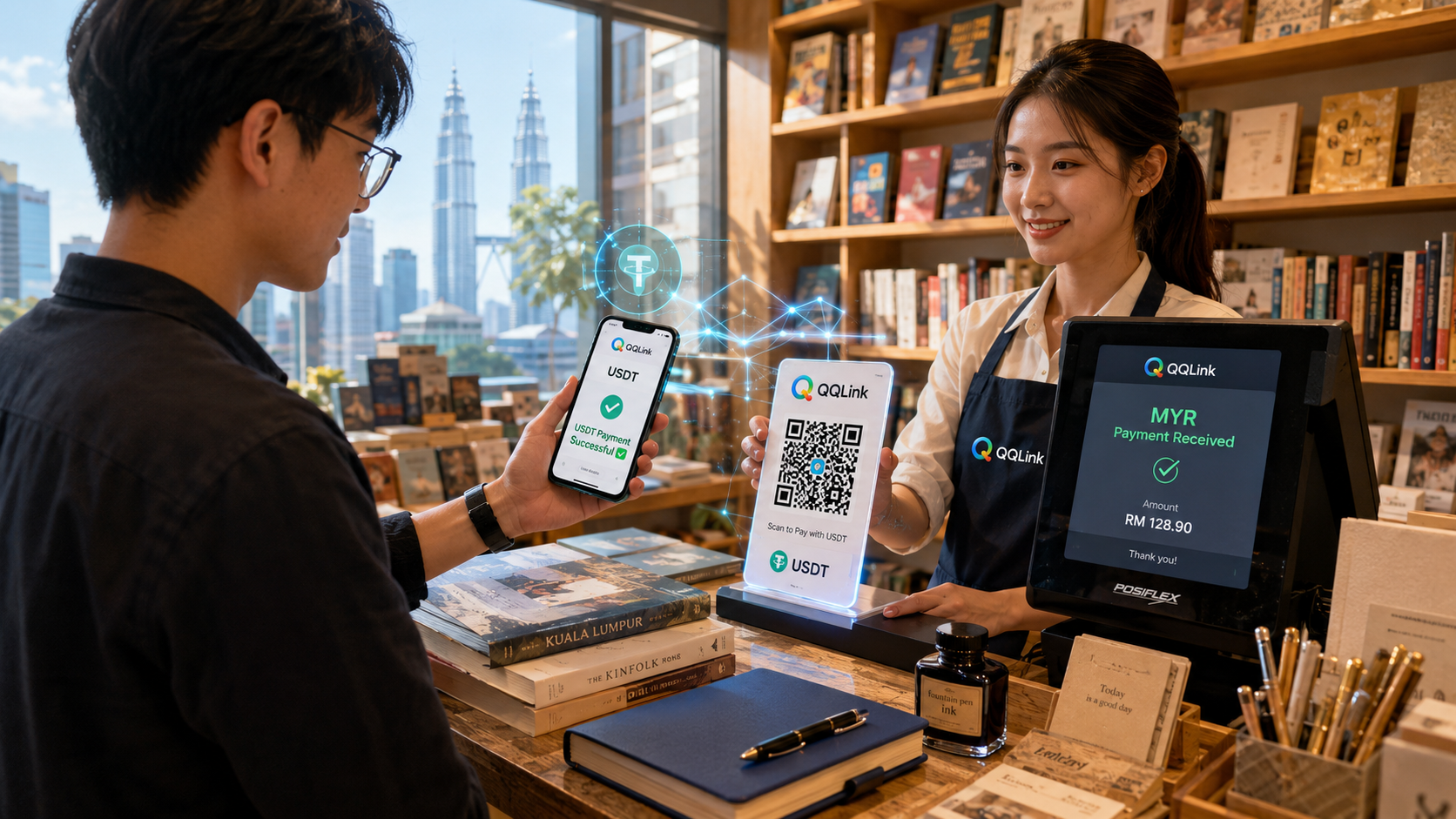 馬來西亞買書也能用USDT？QQLink讓數位資產真正走進日常生活