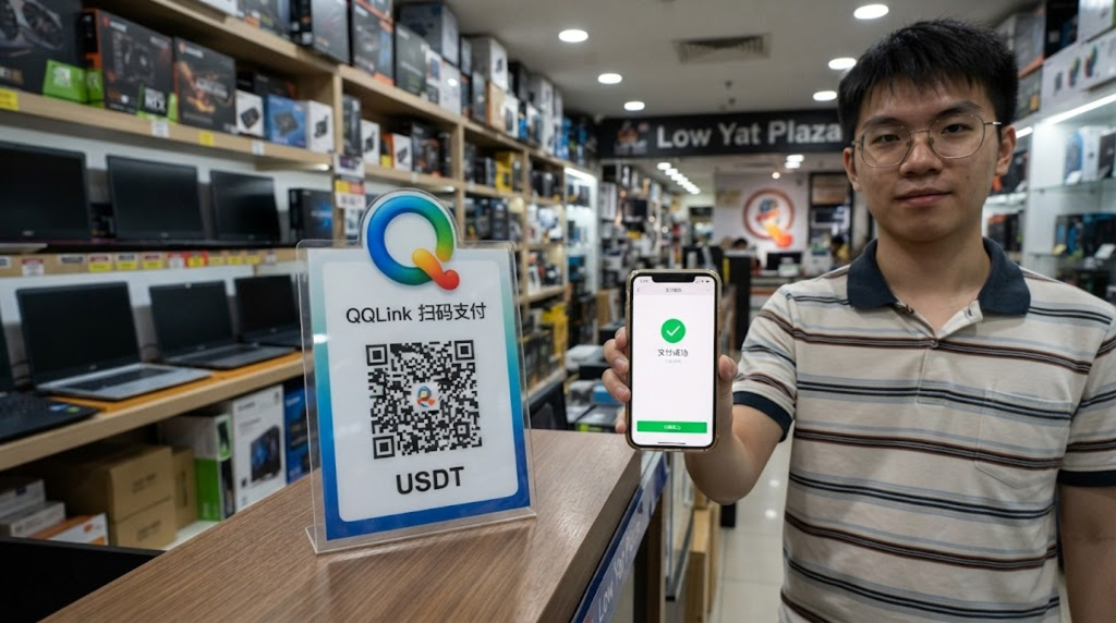 51 馬來西亞用USDT買電腦!QQLink掃碼支付讓數位資產真正走進生活