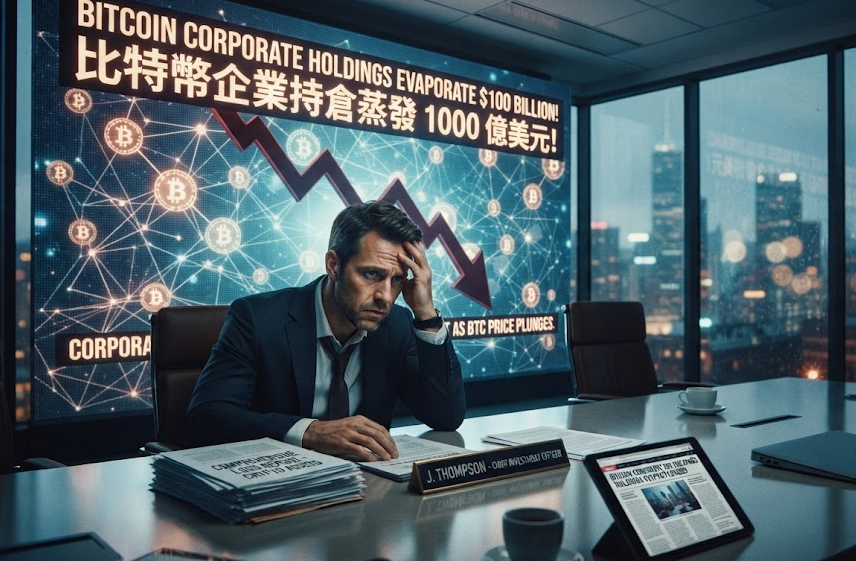 48 比特幣企業持倉蒸發 1000 億美元!高位接盤後的拋售恐慌