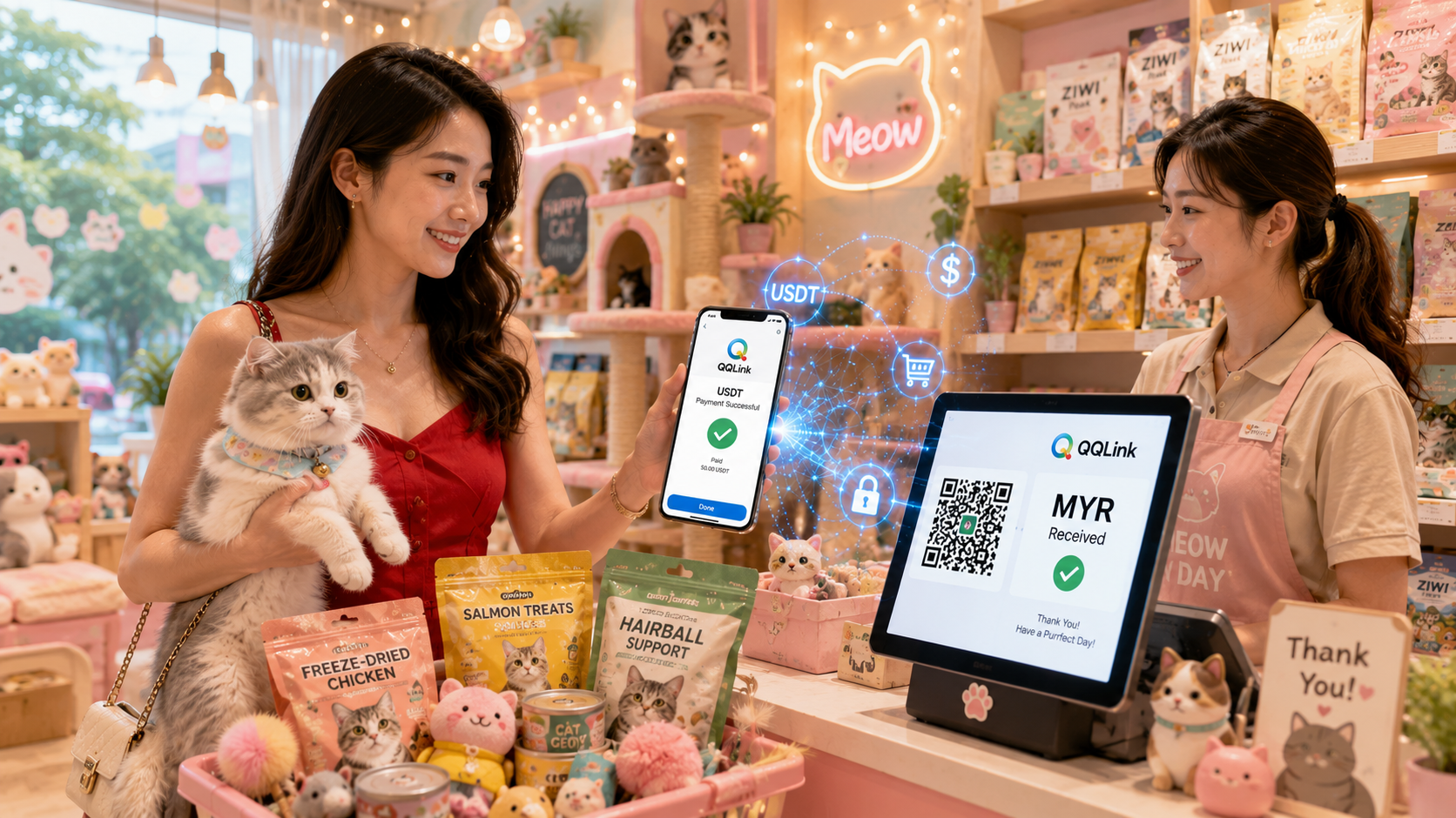 97 連寵物消費都能用USDT?QQLink正重塑數位資產生活方式
