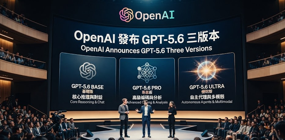 OpenAI發布GPT-5.6三版本！Sol編碼效率激增54%硬剛Anthropic