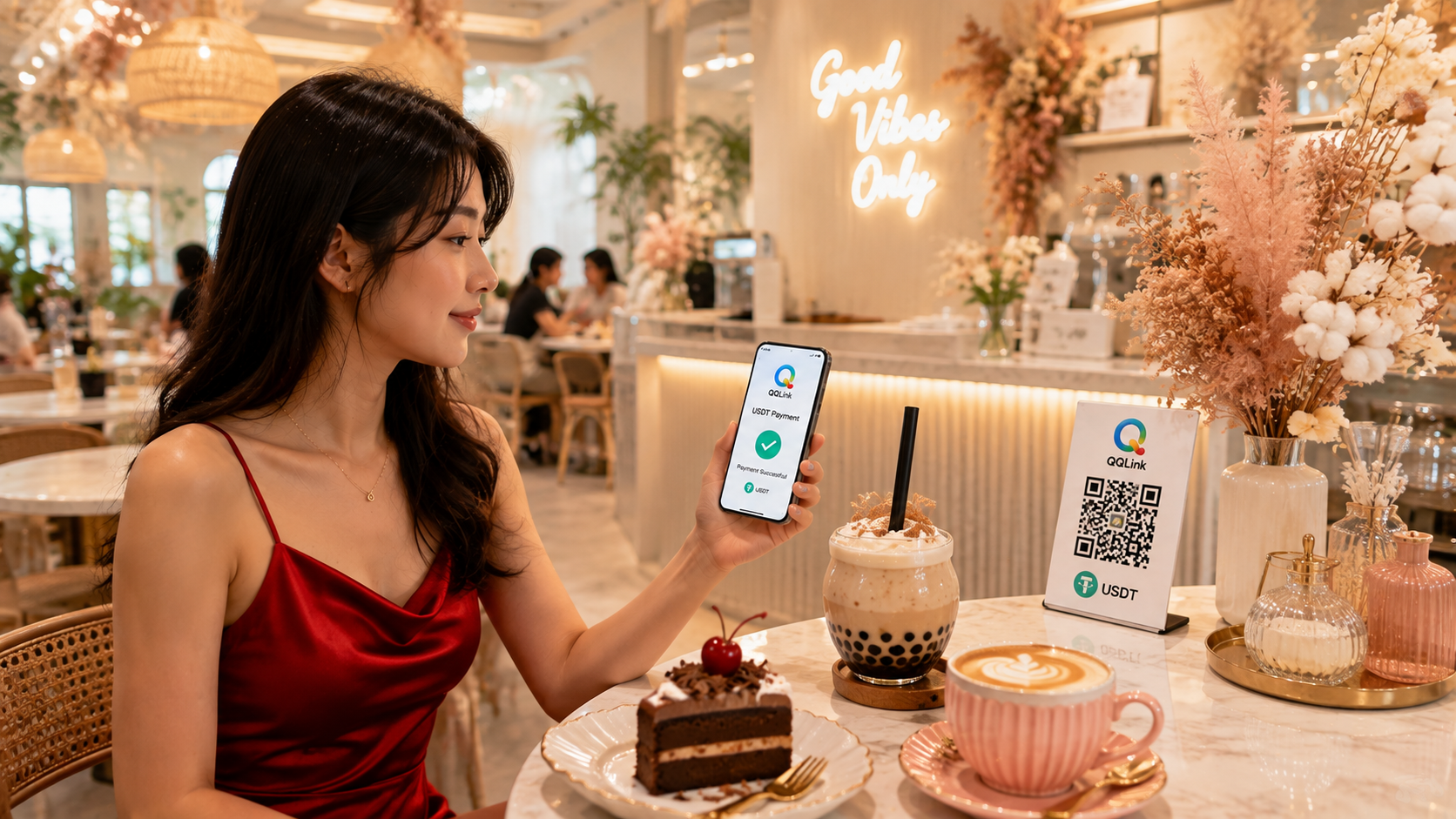 万隆Z世代奶茶店 成QQLink稳定币线下首战场缩略图