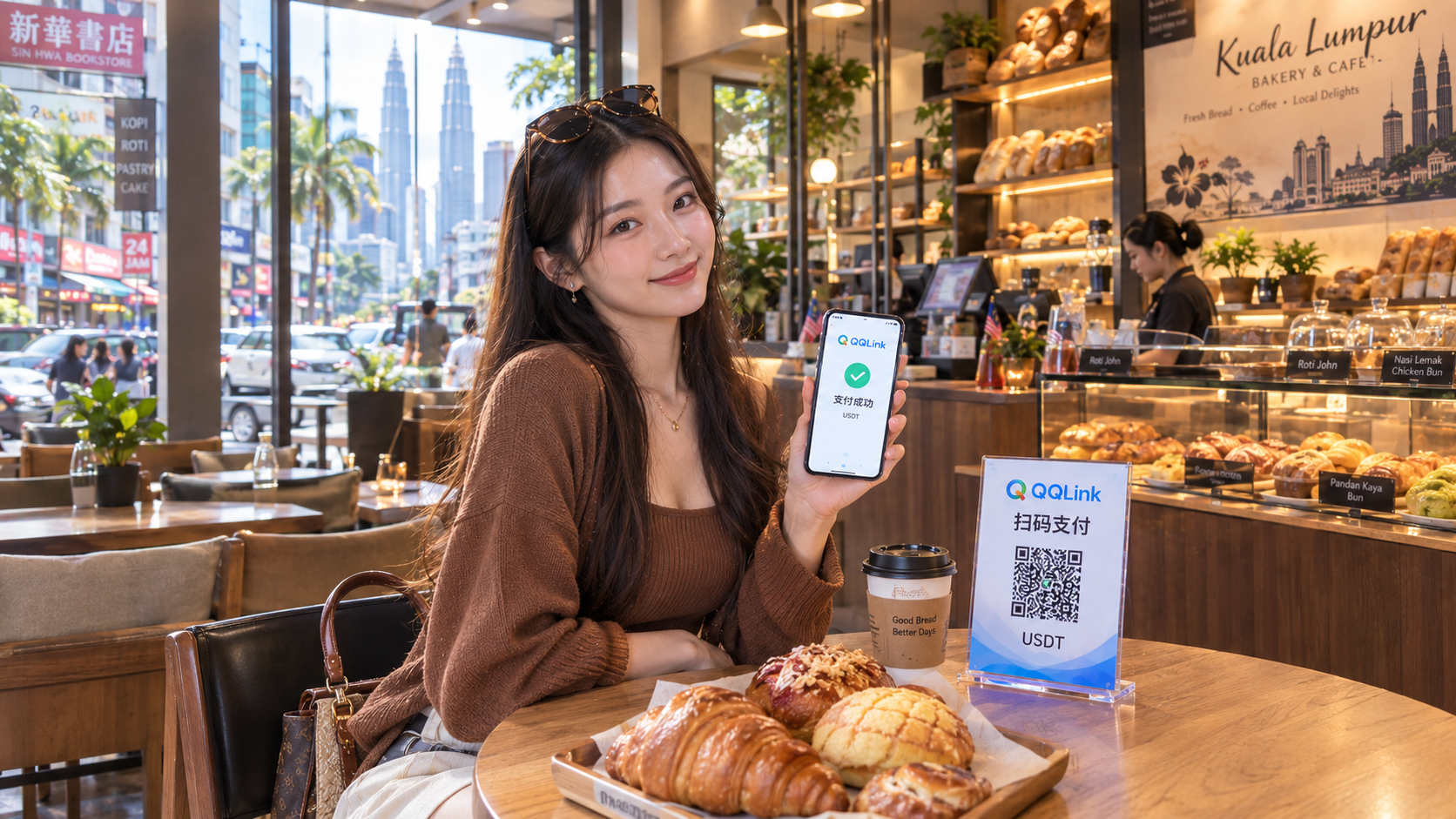 43 QQLink USDT掃碼支付:解鎖大馬美食消費