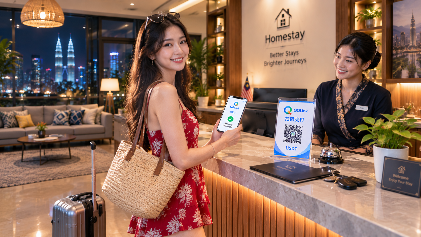 吉隆坡民宿房費還在換林吉特？QQLink這樣付缩略图