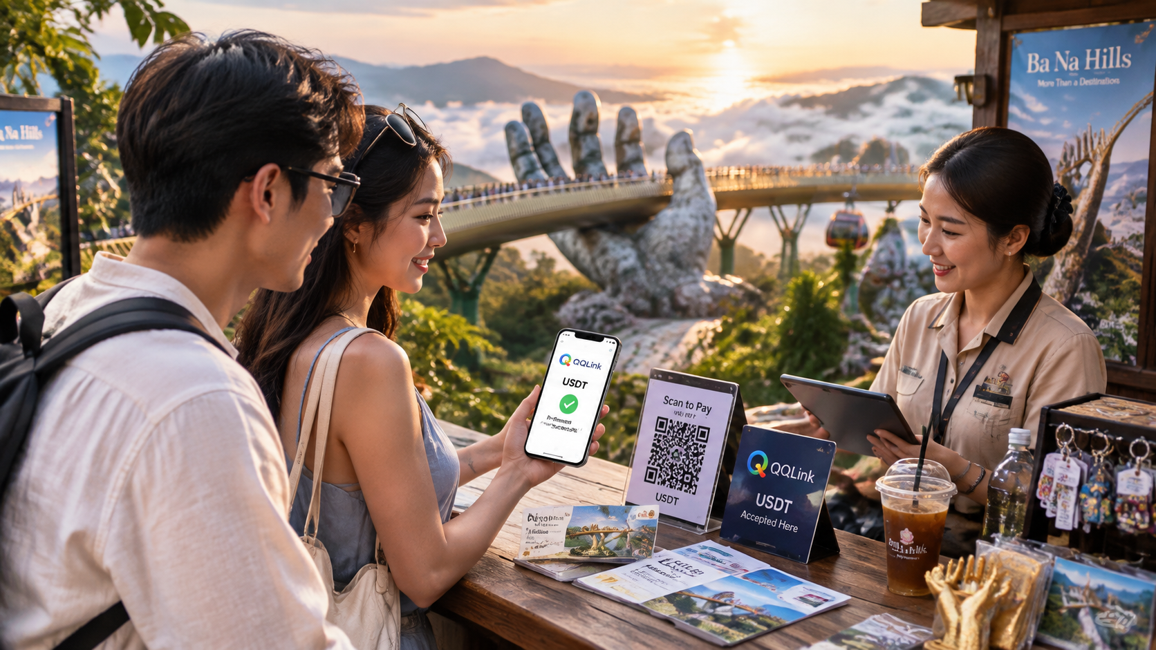 26 巴拿山旅遊消費,USDT也能使用QQLink掃碼支付?